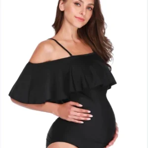body femme enceinte noir