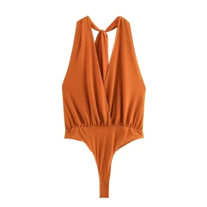 body dos nu femme orange
