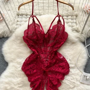 body coquin femme sexy rouge