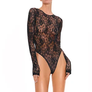 body à manches longues avec motif floral