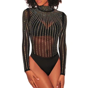 body femme paillettes strass