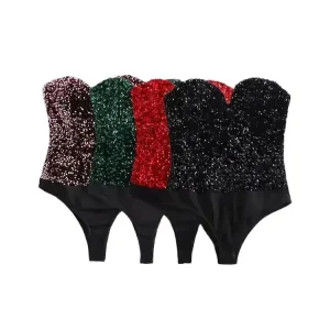 body en sequin pour femme
