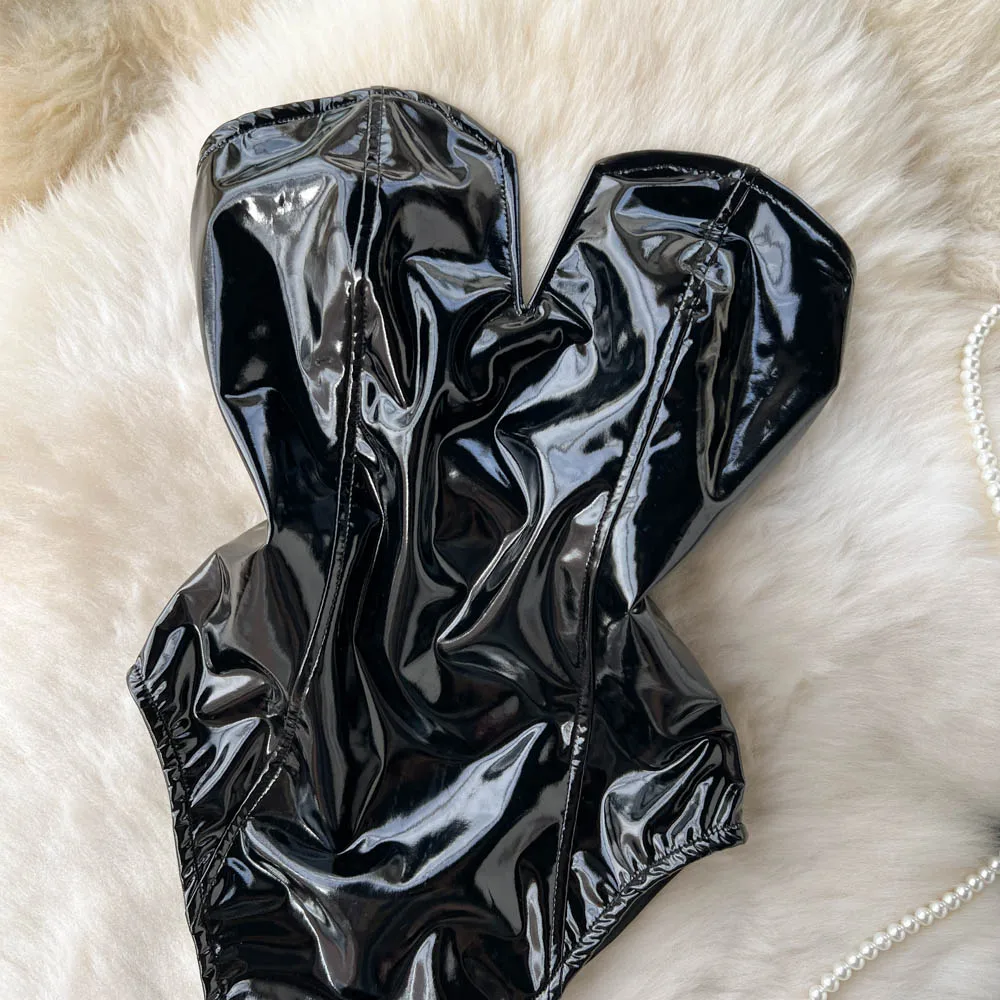 Body femme effet simili cuir – Image 17