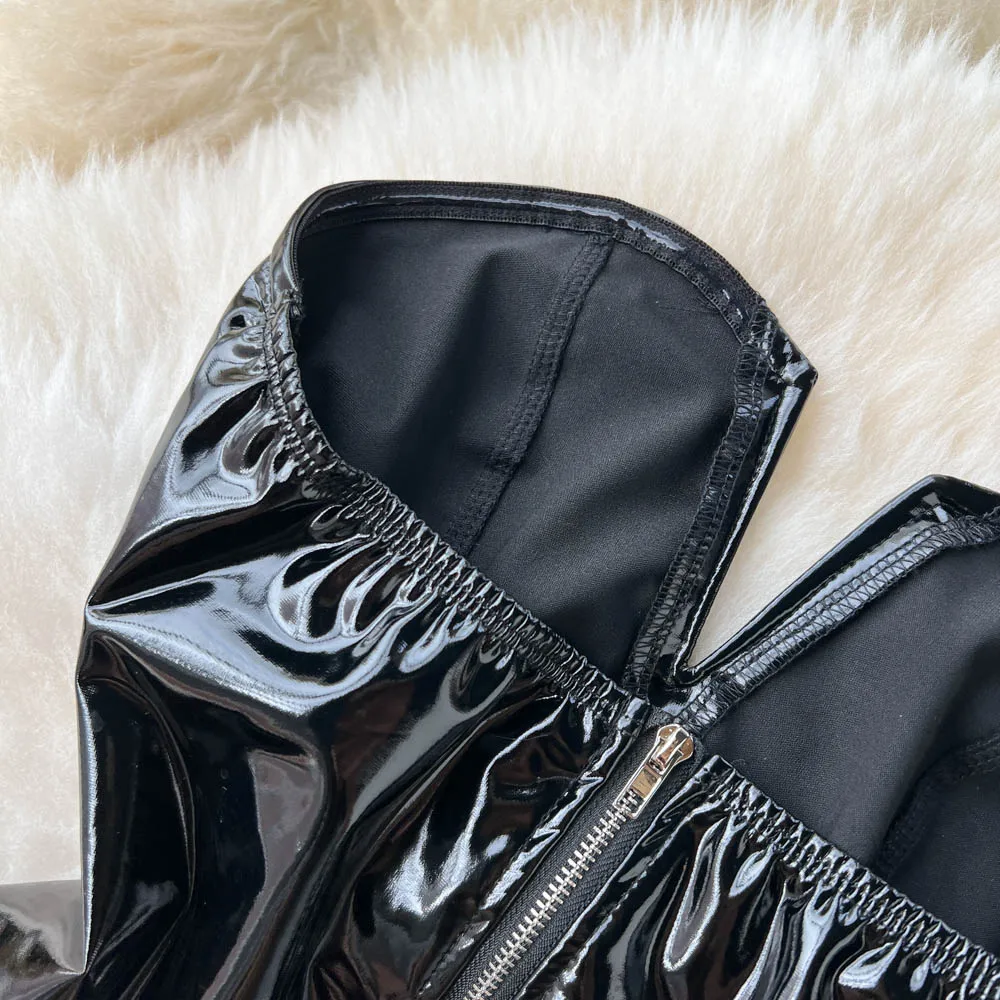 body sexy en simili cuir