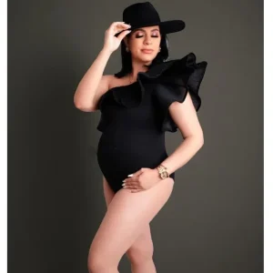 body femme enceinte manche courte