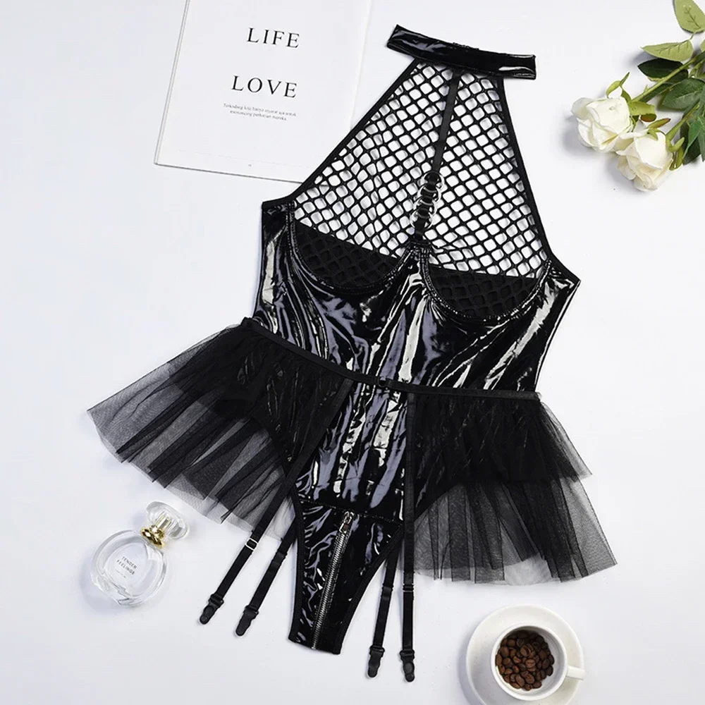 body en simili cuir pour femme moderne