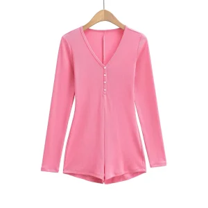 body en coton pour femme manche longue