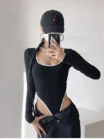 body femme en coton streetwear