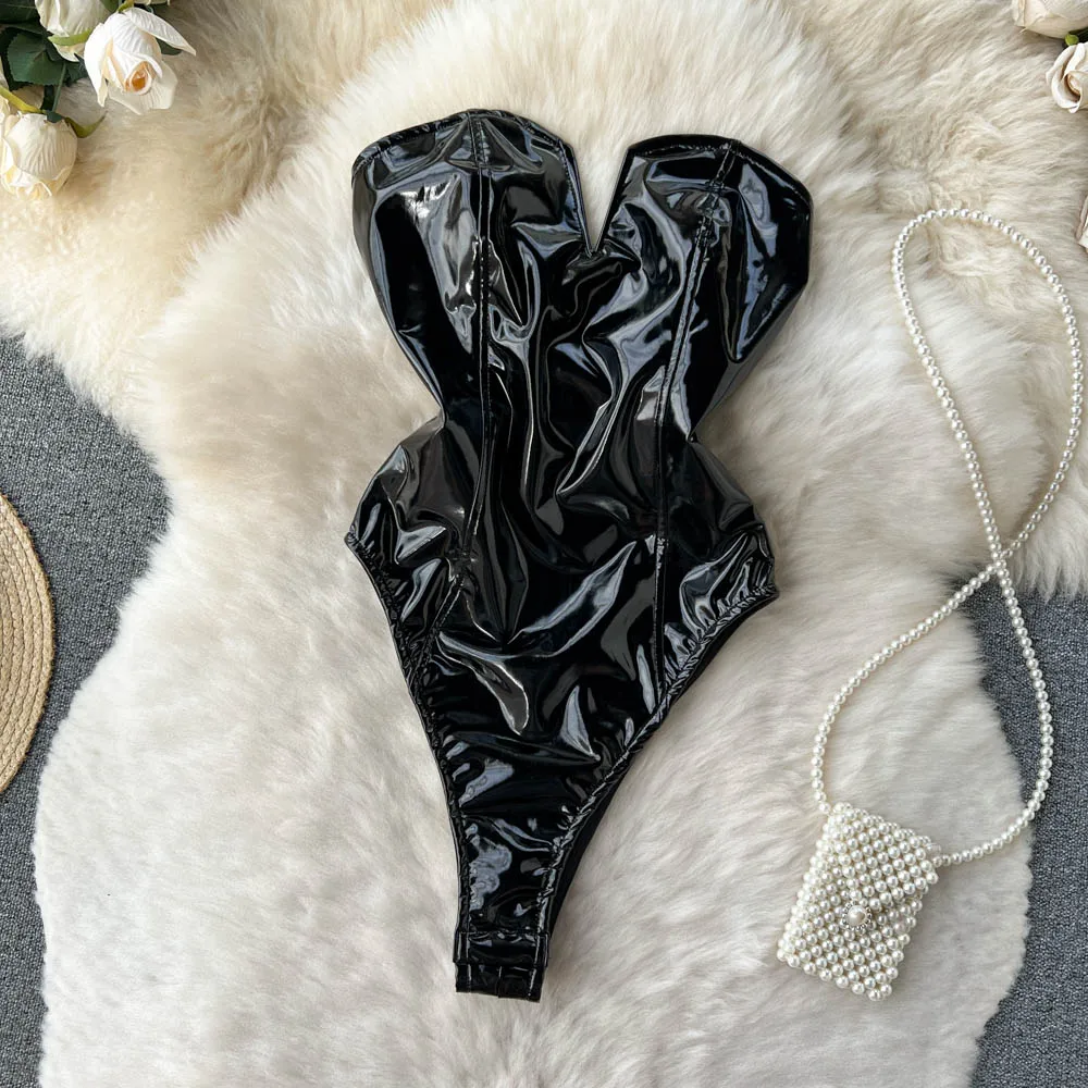 Body femme effet simili cuir – Image 18
