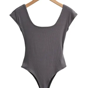 body femme col rond blanc