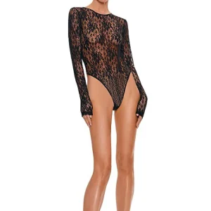 string body manche longue fleur