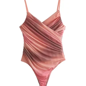 body soirée femme rose