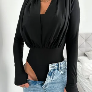 body chemise femme ras de cou