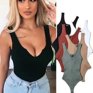 body femme coton débardeur