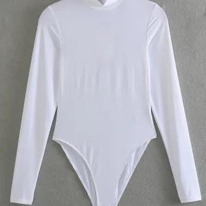 pull col roulé gris pour femme