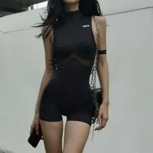 body short femme sans manche