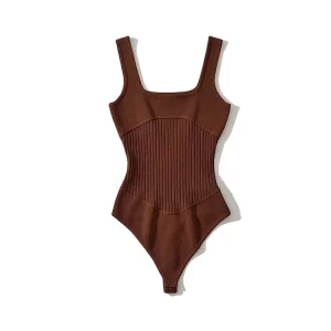 débardeur côtelé femme