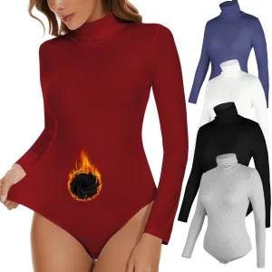 Body Col Roulé Chaud Et Légèrement Gainant