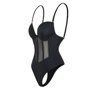 body gainant femme avec armature de soutien