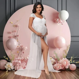 body femme en dentelle blanche pour grossesse