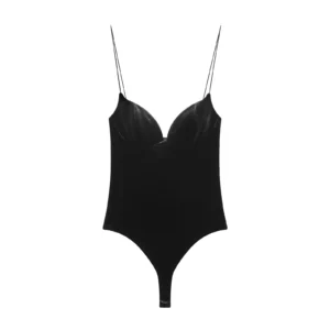 body velours pour femme à bretelles