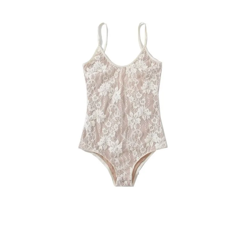 body taille ajustée en dentelle pour femme